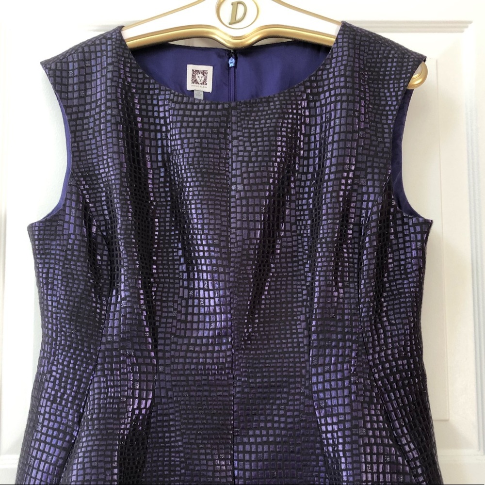 Anne Klein Fully Lined Fit & Flare Reptile Dress - Picture 6 of 11